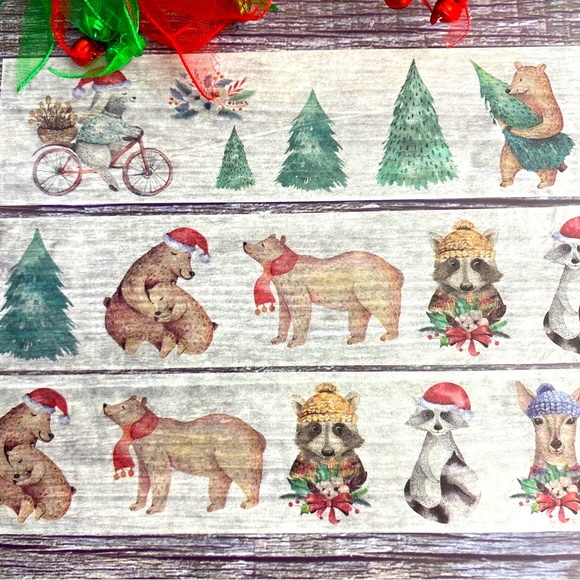 Other - Bears, Raccoons, & Deer , Celebrate Christmas, Washi Tape Roll